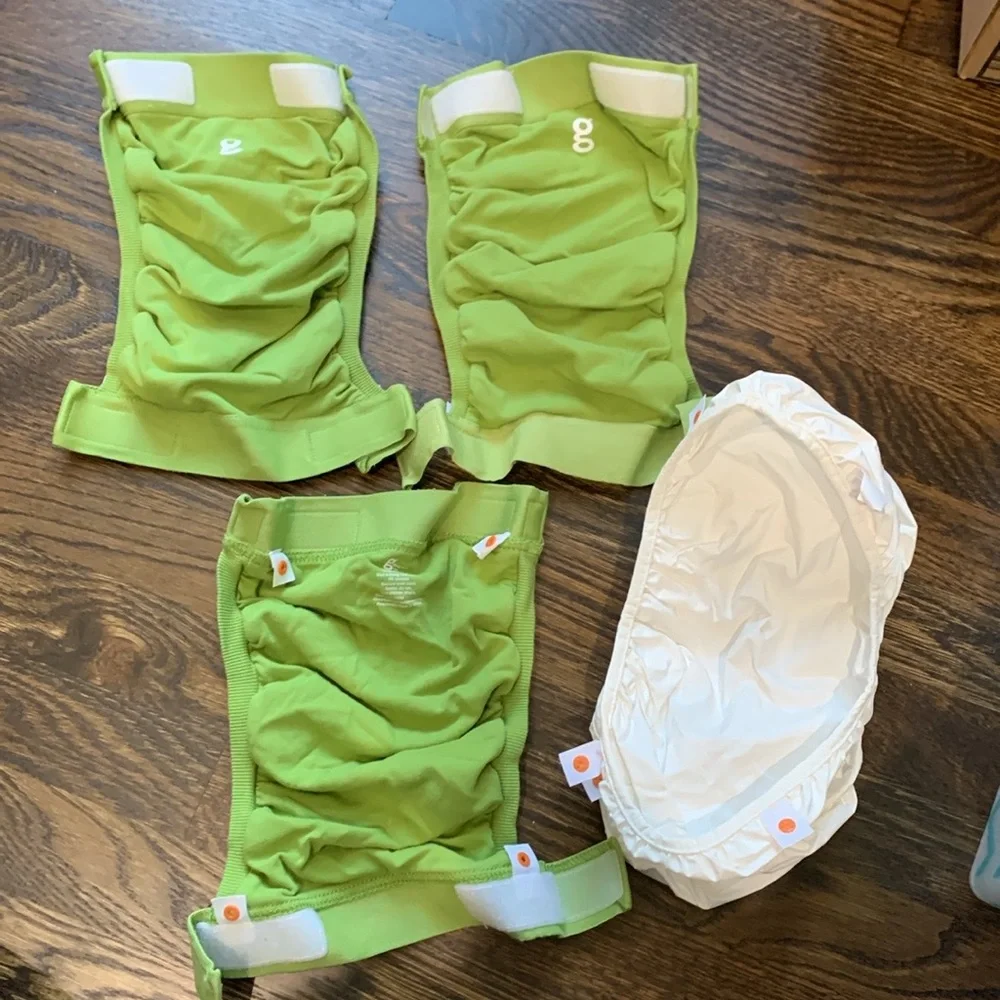 Reusable Kids Diaper Covers - Green & Orange